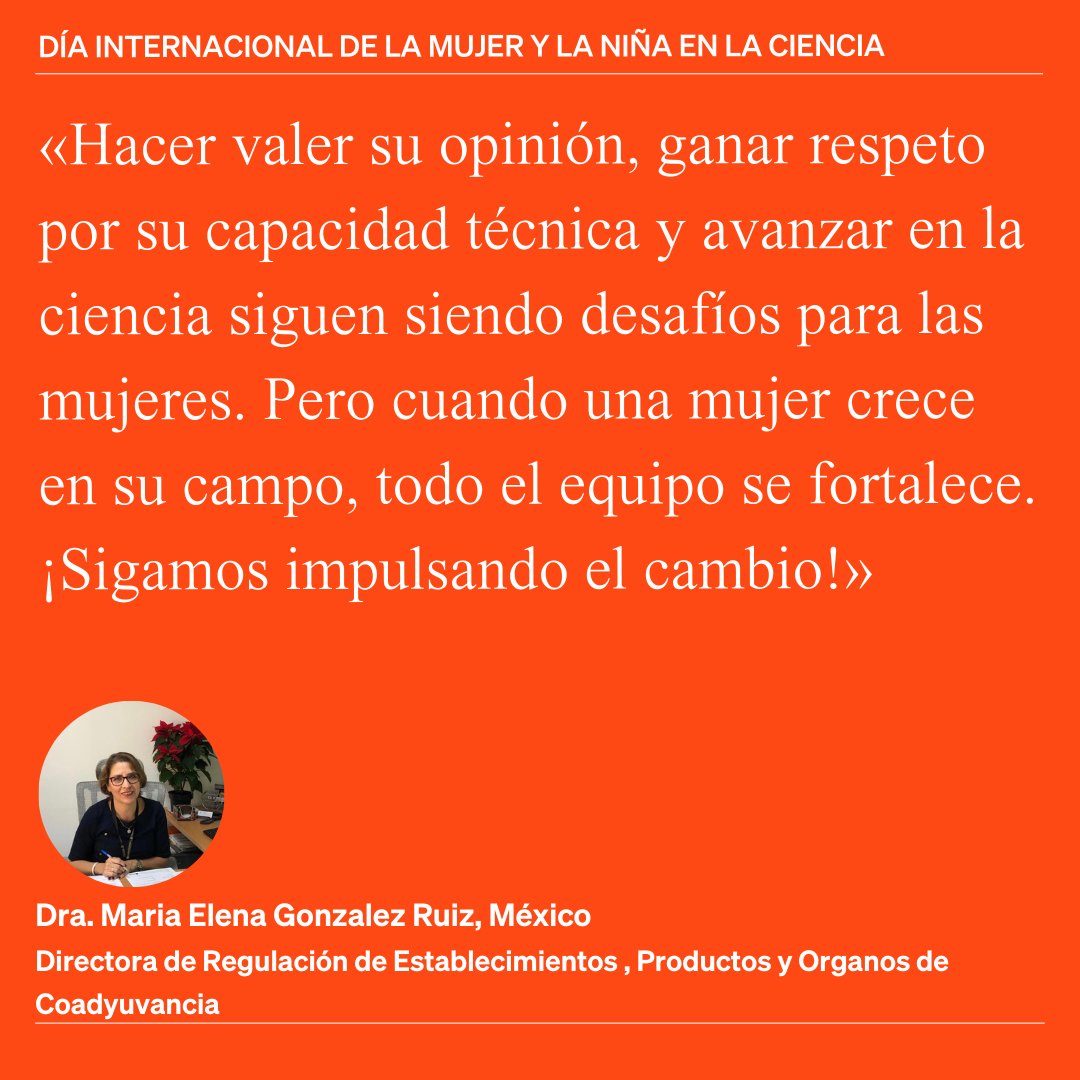 👩‍🔬🧪En el #DíaDeLaMujerYNiñaEnLaCiencia, celebramos el impacto de las mujeres en las ciencias veterinarias.

Su trabajo es clave para proteger la sanidad animal, prevenir enfermedades zoonóticas y asegurar la seguridad alimentaria.

Hoy, compartimos las voces de mujeres en las