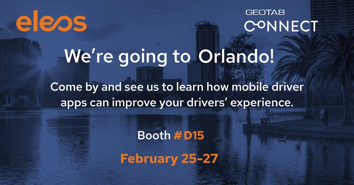 We're headed to Orlando for Geotab Connect 2025! Stop by booth #D15 to learn how a custom driver app can improve your drivers' experience and help them be more satisfied. #trucking hashtag#transportation