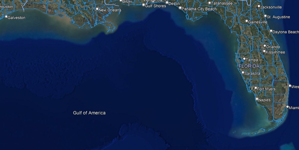 Google Earth and the Gulf of America