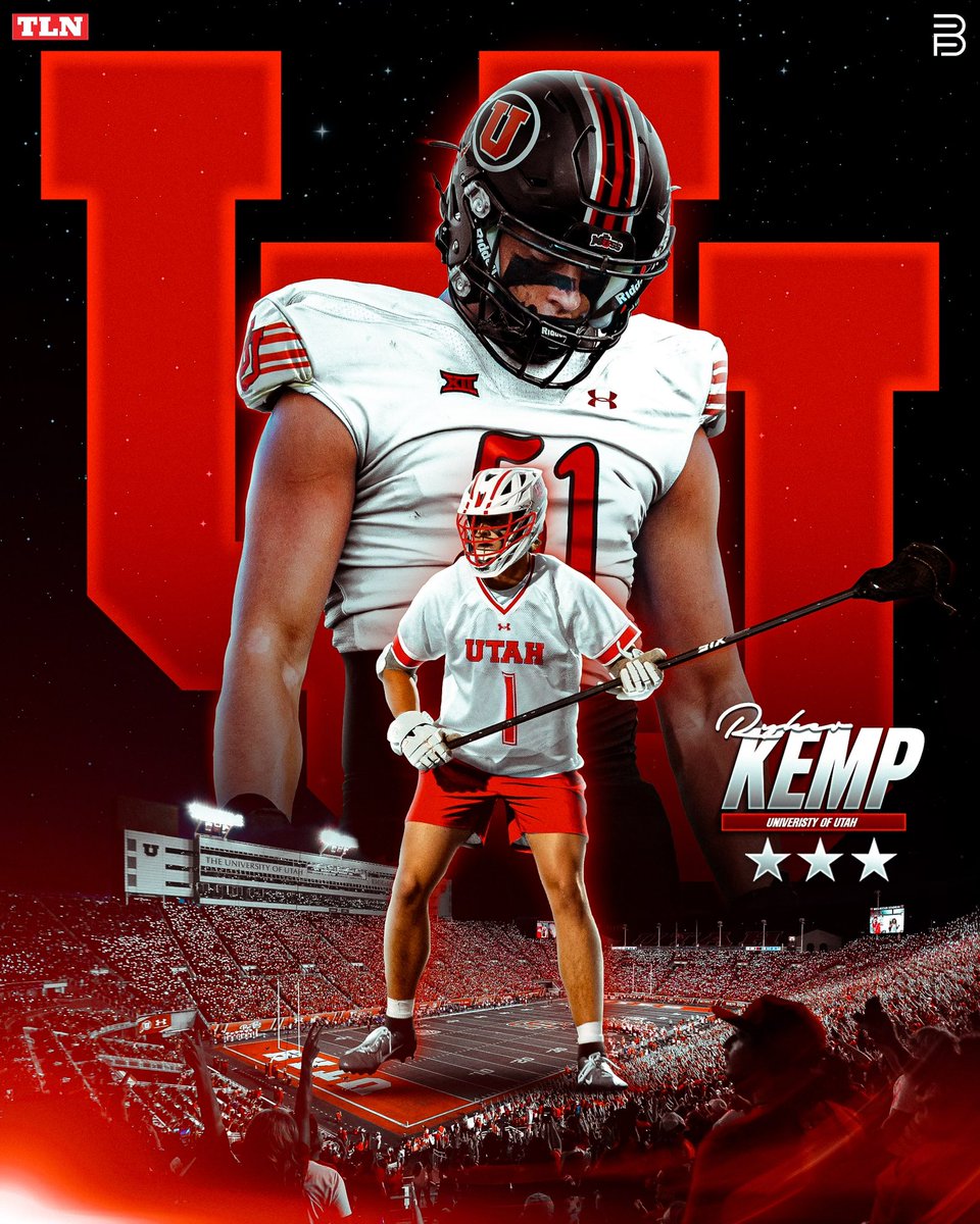 Ty Xanders (@tyxanders) on Twitter photo Longtime <a href="/UtahLacrosse/">Utah Lacrosse</a> commit Ryker Kemp, a 6’6, 250-pound lefty defenseman from Ponte Vedra (Fla.), just announced that he’ll also play for <a href="/Utah_Football/">Utah Football</a>. An All-County edge rusher, Kemp posted 16 sacks as a senior in the Jacksonville area. Longtime <a href="/UtahLacrosse/">Utah Lacrosse</a> commit Ryker Kemp, a 6’6, 250-pound lefty defenseman from Ponte Vedra (Fla.), just announced that he’ll also play for <a href="/Utah_Football/">Utah Football</a>. An All-County edge rusher, Kemp posted 16 sacks as a senior in the Jacksonville area.