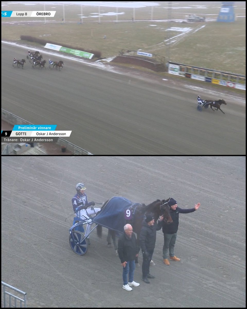 Gotti hade show i Örebro!😃🥇 Överlägsen vinst där han sprintade ifrån konkurrenterna och kunde glida in på fina 14,7/2100am vilket är karriärens tredje triumf. Grattis säger vi till hela ägargänget i Team Gotti - Asap och till Paula som är skötare! 💐 Förstapriset 35.000 kronor.