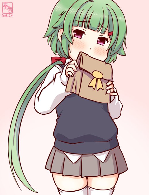 「あの…能美が作りました。よかったら、これを。
 …あっ、はい。甘さ控えめです。
 お仕事の合間に…」

#艦これ版真剣お絵描き60分一本勝負_20250211
#能美 