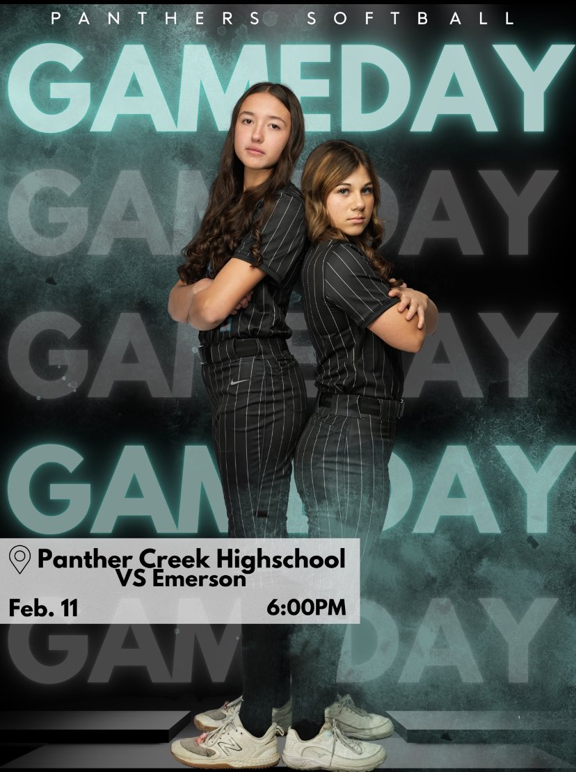 Season opener today! Let’s go Panthers!
📍Panther Creek HS @ 6pm
<a href="/pchsfriscosb/">@PCHSsoftball</a>