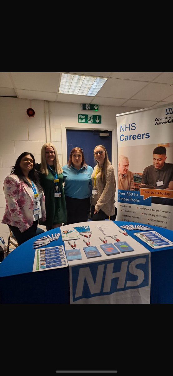 Today some of our colleagues are at Coventry Rugby Club promoting NHS apprenticeships and Careers