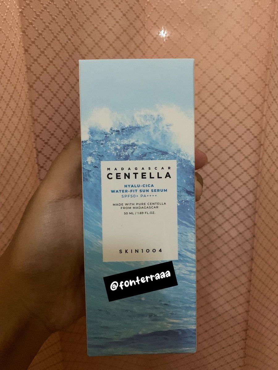 fonterraaa's tweet photo. @jollyfullsun WTS 
SKIN1004 Hyalu-Cica Water-Fit Sun Serum SPF50+ PA+++ 50ml (Sealed &amp; New)

💵 75k bisa orenn https://t.co/IJRzln6n2M