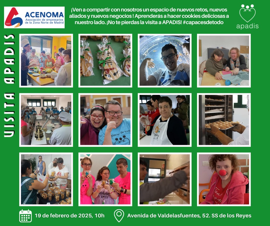 Visita #SociosAcenoma. El próximo 19 feb. acompáñanos a <a href="/APADISASOC/">APADIS</a> a hacer #networking y hablar sobre responsabilidad social y diversidad.
Inscripciones: forms.gle/ycPAtMaGHuSc3r…

#Sanse4business #capacesdetodo #zonanortedeMadrid #sanse #Sansebastiandelosreyes