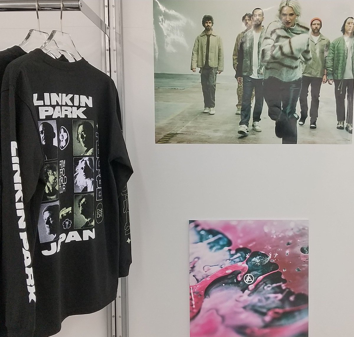今日リンキンパークのポップアップに行き､欲しかったロンTを購入し