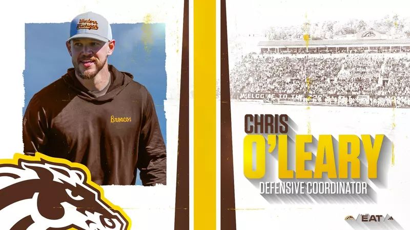 Western Michigan Football (@wmu_football) on Twitter photo We are excited to announce <a href="/Coach_OLeary/">Chris O'Leary</a> as our new Defensive Coordinator and Safeties coach! Welcome to the Bronco Football Family!
📰 buff.ly/3CA2emh We are excited to announce <a href="/Coach_OLeary/">Chris O'Leary</a> as our new Defensive Coordinator and Safeties coach! Welcome to the Bronco Football Family!
📰 buff.ly/3CA2emh