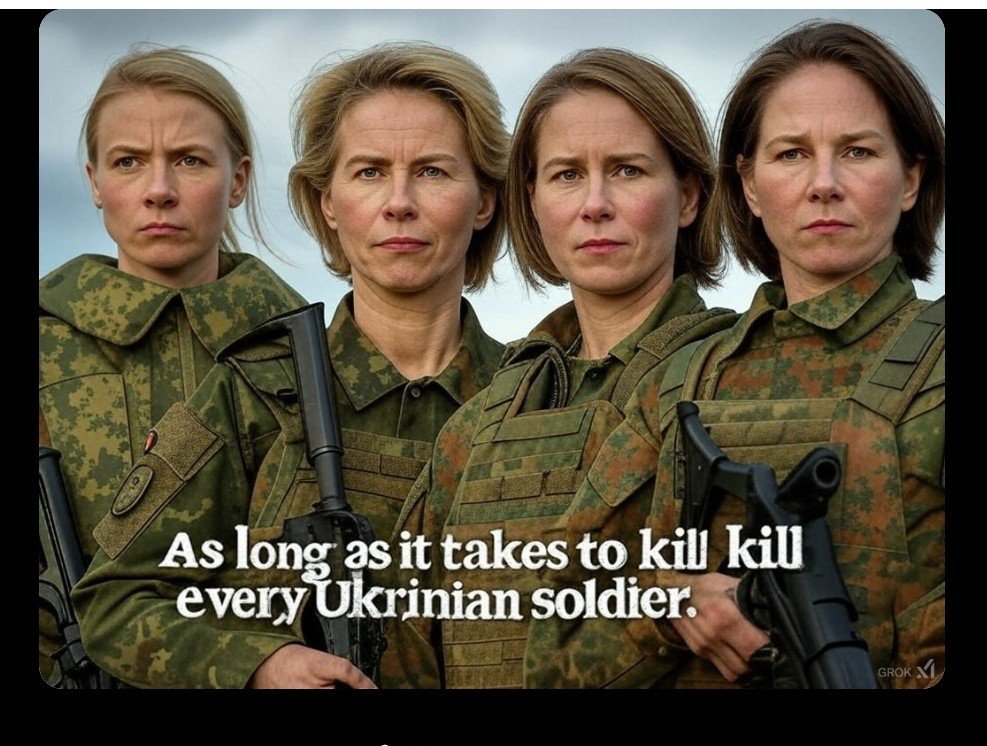 NotaBenelll's tweet photo. @kajakallas @VP @JDVance @vonderleyen Trump admin. Watch out! Estonian Kaja Kallas is a warmonger along with EU boss Ursula v d Leyen, german Annalena Baerbock, and finnish Valtonen, They completely ignore how many continue to die in the war. https://t.co/QG9m1MKewk