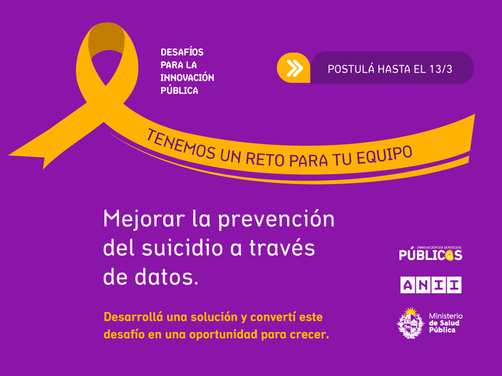 ANII - Uruguay (@aniiuy) on Twitter photo 👩💻Un espacio para evacuar consultas sobre la postulación al Desafío de Innovación Pública junto a <a href="/MSPUruguay/">Ministerio de Salud Pública – Uruguay</a> para la prevención del suicidio.
🗓️ Jueves 20/2, 10 h.
Inscribite acá: us06web.zoom.us/webinar/regist… 👩💻Un espacio para evacuar consultas sobre la postulación al Desafío de Innovación Pública junto a <a href="/MSPUruguay/">Ministerio de Salud Pública – Uruguay</a> para la prevención del suicidio.
🗓️ Jueves 20/2, 10 h.
Inscribite acá: us06web.zoom.us/webinar/regist…