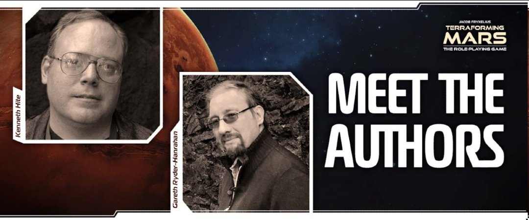 Una noticia que teníamos muchas ganas de dar 🔴 Kenneth Hite y Gareth Ryder-Hanharan desarrollarán el juego  #TerraformingMarsRPG.