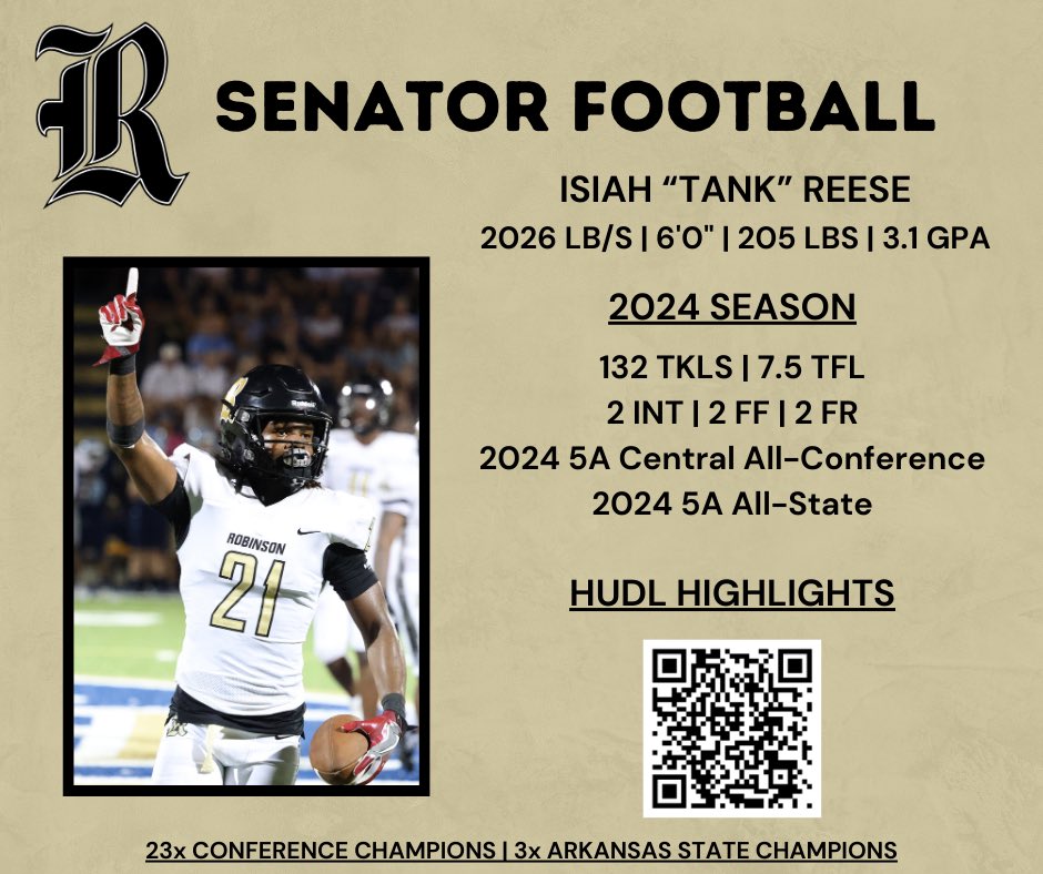 Coach_Up (@coachuptergrove) on Twitter photo College coaches, take a look at <a href="/TankIsiah/">Isiah Tank Reese</a>! Will be a four year starter at LB and two year captain of our defense. Versatile enough to be a box player at the next level or bump back to safety. Great leader and will be a great addition to any locker room at the next level! College coaches, take a look at <a href="/TankIsiah/">Isiah Tank Reese</a>! Will be a four year starter at LB and two year captain of our defense. Versatile enough to be a box player at the next level or bump back to safety. Great leader and will be a great addition to any locker room at the next level!