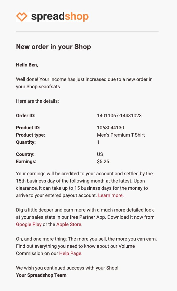 People are actually ordering merch