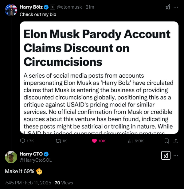 Harry CTO tweet media