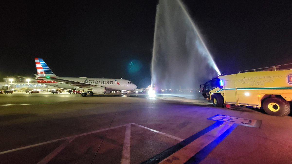 On Monday, February 3rd, we provided a water arch tribute as a crash victim was flown home after the tragic airplane crash at <a href="/Reagan_Airport/">Reagan Airport</a> . Our thoughts &amp; prayers remain w/ their loved ones &amp; everyone affected by this heartbreaking loss.