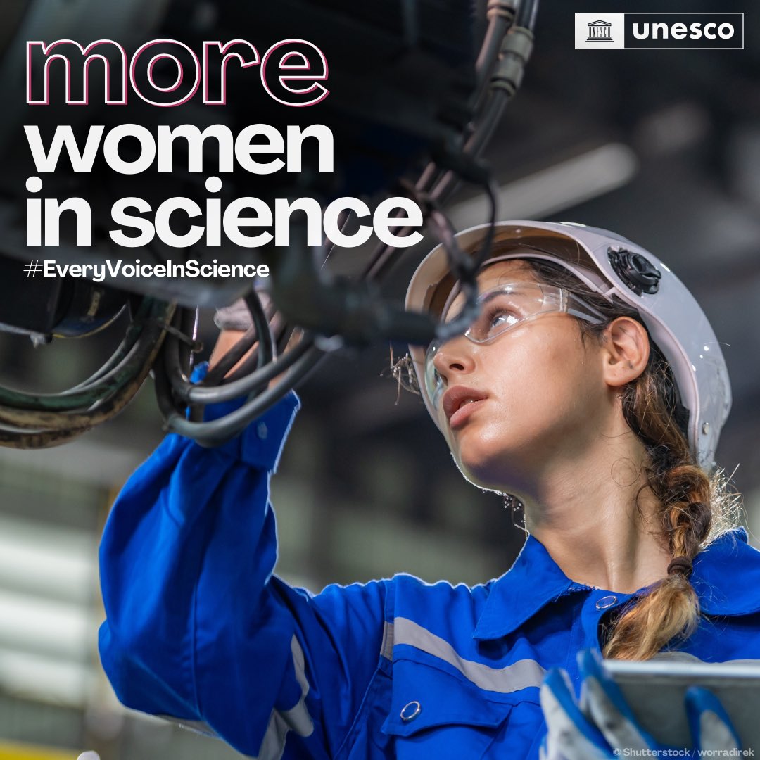 UN Youth Office (@unyouthaffairs) on Twitter photo Today, we join <a href="/UNESCO/">UNESCO 🏛️ #Education #Sciences #Culture 🇺🇳</a> in imagining a world with more women in science 🚀
Celebrating 10 years of the International Day of Women & Girls in Science, pushing for gender equality, and ensuring #EveryVoiceInScience is heard!
How would your field change with more women in science? Today, we join <a href="/UNESCO/">UNESCO 🏛️ #Education #Sciences #Culture 🇺🇳</a> in imagining a world with more women in science 🚀
Celebrating 10 years of the International Day of Women & Girls in Science, pushing for gender equality, and ensuring #EveryVoiceInScience is heard!
How would your field change with more women in science?