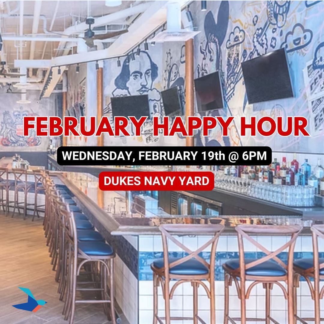Join Ellevate DC for our February Happy Hour at Dukes Grocery in Navy Yard on February 19th! 

Enjoy delicious drinks, great company, and vibrant vibes. Don't miss out—mark your calendar and raise a glass with us! 🍹

 #HappyHour #DukesGrocery #EllevateDC  #DCNetworking