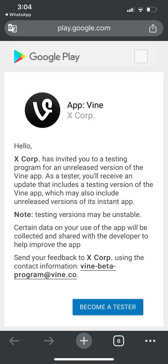 twentytwo22n's tweet photo. 🚨Breaking News: Vine a punto de explotar.

Es oficial chicos, en google play, $Vine acaba de lanzar la versión Beta y efectivamente es parte @X , @elonmusk y @rus . Esto va explotar próximamente. ☠️🔥🔥

#vineapp #vine https://t.co/7EnQGDkK1C