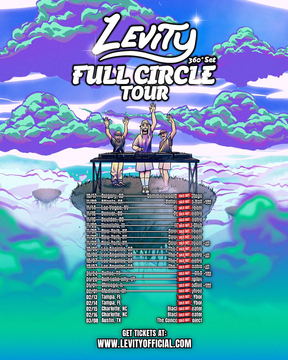 We just sold out our entire debut headline tour!! Every city sold out in advance too, THANK YOU ENDLESSLY! Thank you to everyone coming to these shows, each one has legit been a dream come true &amp; the time of our lives! Extremely grateful we’re able to do this with y’all ❤️❤️❤️