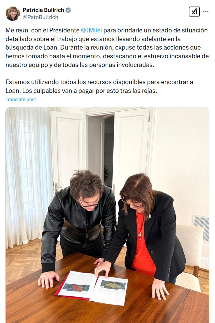 Y pone la foto de cuando "buscaban" a Loan, confirmando que con los incendios tampoco van a hacer nada.
