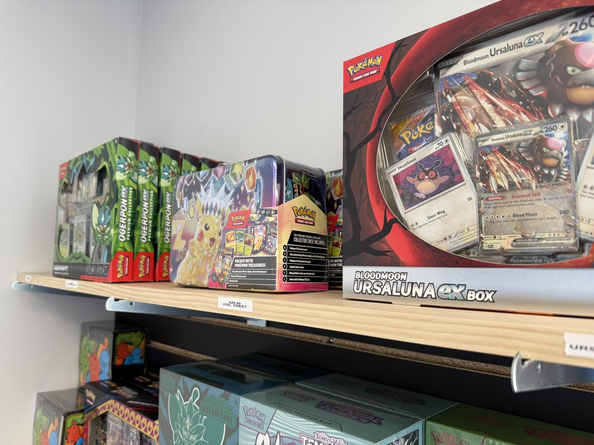Just got a restock of MTG, Lorcana, Pokémon and more in!

If you’re in the area we are open until 6:30pm tonight :)

Located at the Shops at Timberstone Commons next to Ashley furniture

7430 Timberstone Dr. STE 105
Findlay, OH