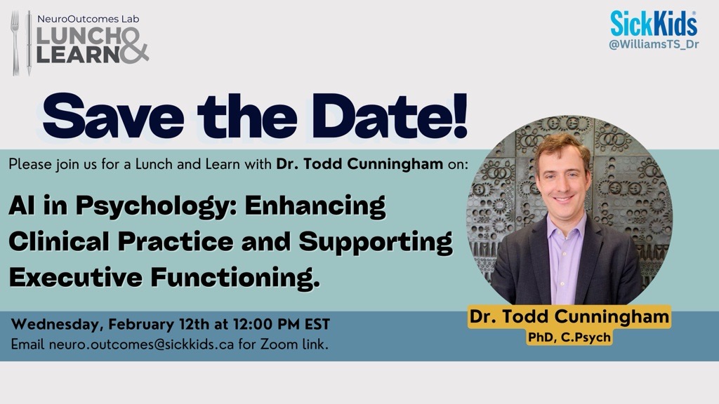 📢Happening tomorrow at 12:00 PM EST! Email neuro.outcomes@sickkids.ca for the Zoom link 💻
