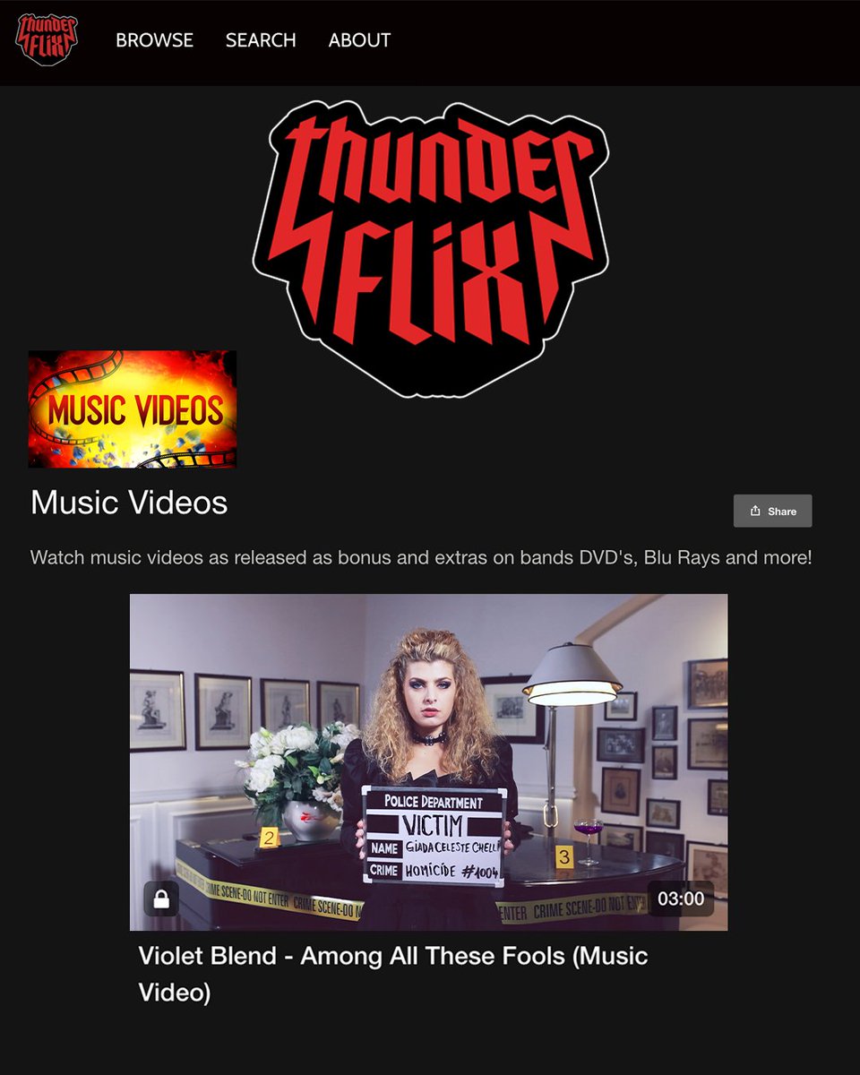 Violet Blend (@violetblend) on Twitter photo || We are on <a href="/thunderflix666/">thunderflix</a> โก๏ธ the world's premier on-demand video streaming service dedicated exclusively to heavy metal music ๐
<a href="/EclipseRecords/">Eclipse Records</a>
thunderflix.com ||
.
#violetblend #thunderflix #eclipserecords || We are on <a href="/thunderflix666/">thunderflix</a> โก๏ธ the world's premier on-demand video streaming service dedicated exclusively to heavy metal music ๐
<a href="/EclipseRecords/">Eclipse Records</a>
thunderflix.com ||
.
#violetblend #thunderflix #eclipserecords