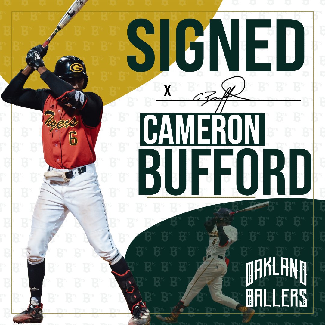 Welcome to Oakland, Cam Bufford! The all-time home run king at Grambling State is joining the Ballers for his first pro season. Cam was All-SWAC last year and hit .345 with 10 HR and 56 RBI, taking his team to a SWAC Championship. Can't wait to see you at Raimondi Park!