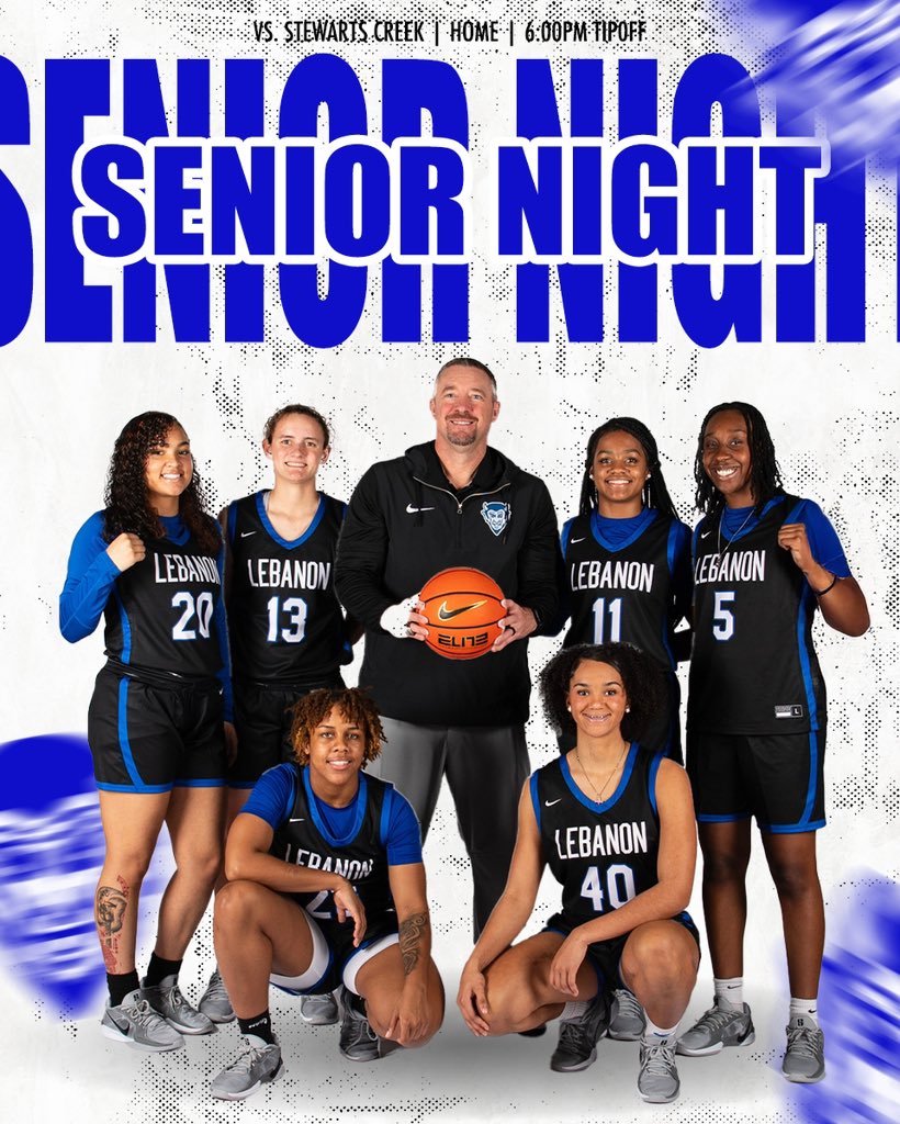GAME DAY!!!! LAST REGULAR SEASON HOME GAME AND IT IS SENIOR NIGHT!  Come celebrate Keeli, Ro, TK, Samia, Shaunna, &amp; Kiah!

📍Lebanon High School
⏰4:15 JV Girls
⏰5:15 JV Boys
⏰6:00 Varsity Girls 
⏰7:30 Varsity Boys