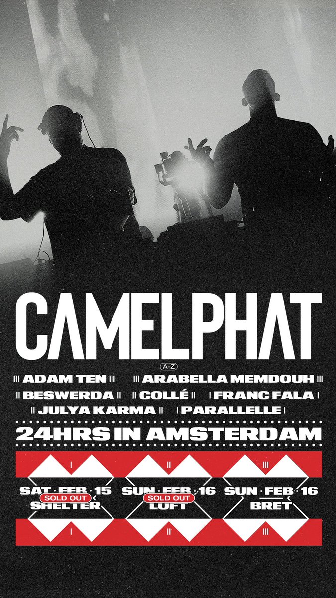 Amsterdam This Saturday/Sunday
3 Shows in 24 hours… what could possibly go wrong…?!! 👀🚨