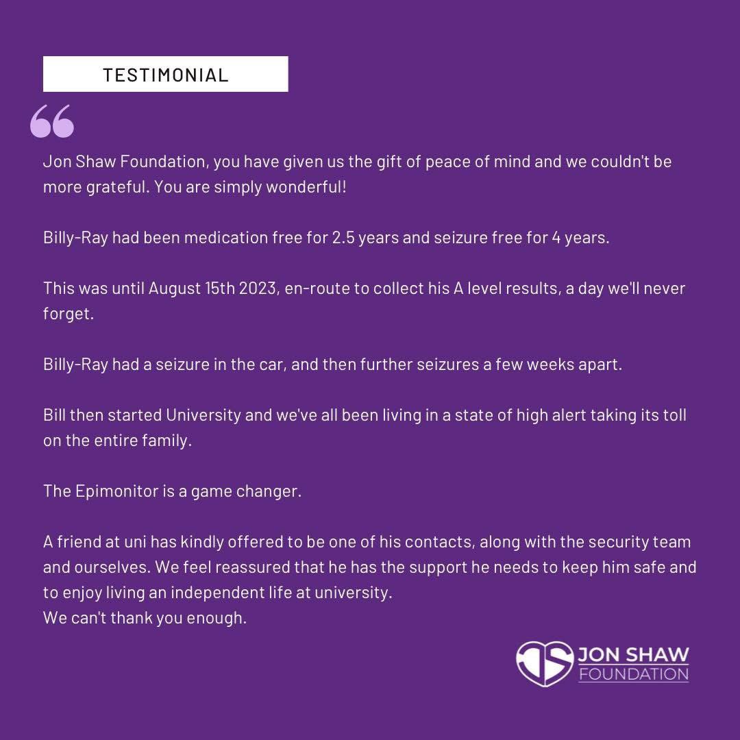 Jon Shaw Foundation tweet media