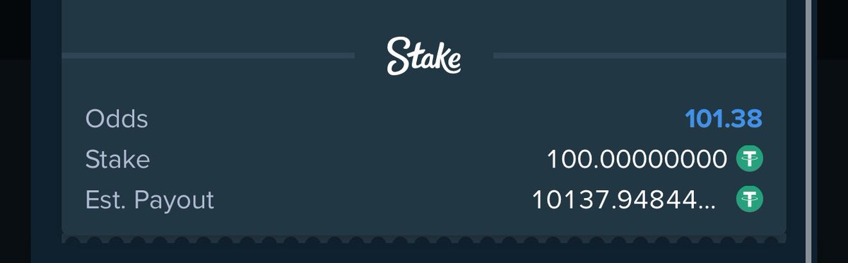 Stake tips Today 

21 odds stake.com/sports/home?be…

57 odds stake.com/sports/home?be…

44 odds stake.com/sports/home?be…

101 odds stake.com/sports/home?be…

REGISTER A STAKE ACCOUNT VIA LINK stake.com/?c=f213c5ba25&…

Use Promo code banks for weekly airdrops and bonuses 

Dm