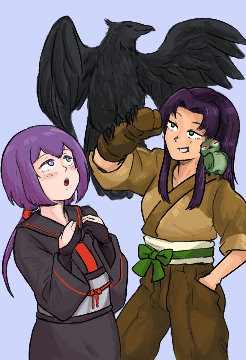 choitukaee's tweet image. @gen_korehide  's Nana and Fan Shirudo share a moment :&amp;gt;  #sketcho