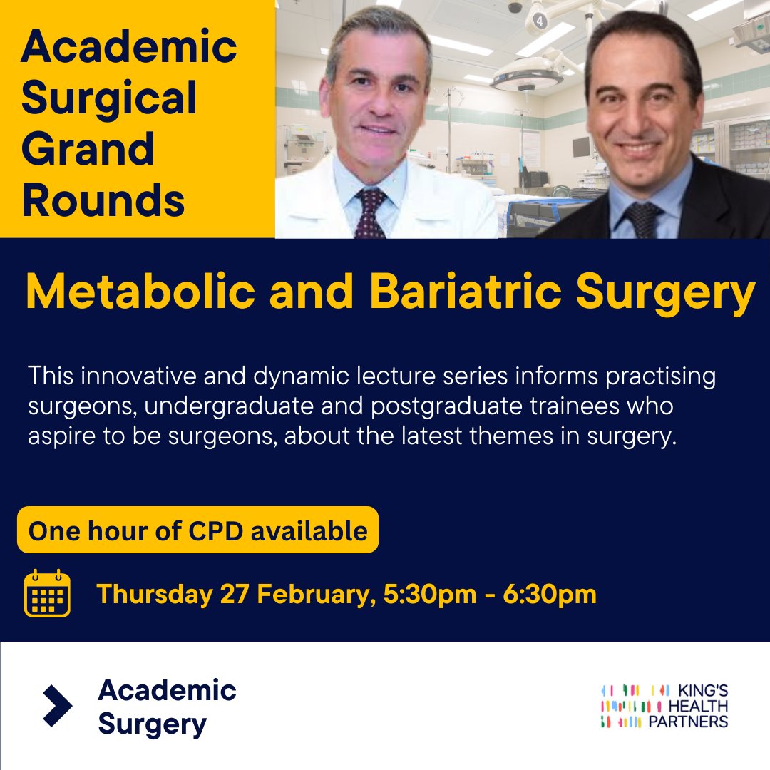 King's Health Partners (@kingshealth) on Twitter photo Join <a href="/FRubinoMD/">Francesco Rubino</a>, 'The Lancet Diabetes & Endocrinology Commission on Clinical Obesity', and <a href="/rvcohen/">Ricardo Cohen</a> , 'Clinical Obesity: Implications for the future of metabolic surgery'. Register via Ticket Tailor: buytickets.at/khpacademicsur⦠Join <a href="/FRubinoMD/">Francesco Rubino</a>, 'The Lancet Diabetes & Endocrinology Commission on Clinical Obesity', and <a href="/rvcohen/">Ricardo Cohen</a> , 'Clinical Obesity: Implications for the future of metabolic surgery'. Register via Ticket Tailor: buytickets.at/khpacademicsurā¦