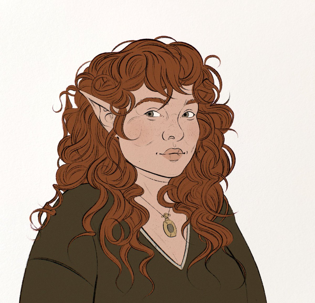 vanhem_art's tweet image. commission for @/wolfmoonwildflowers (on tumblr) 💕 #commissionsopen #art #dndcharacter
