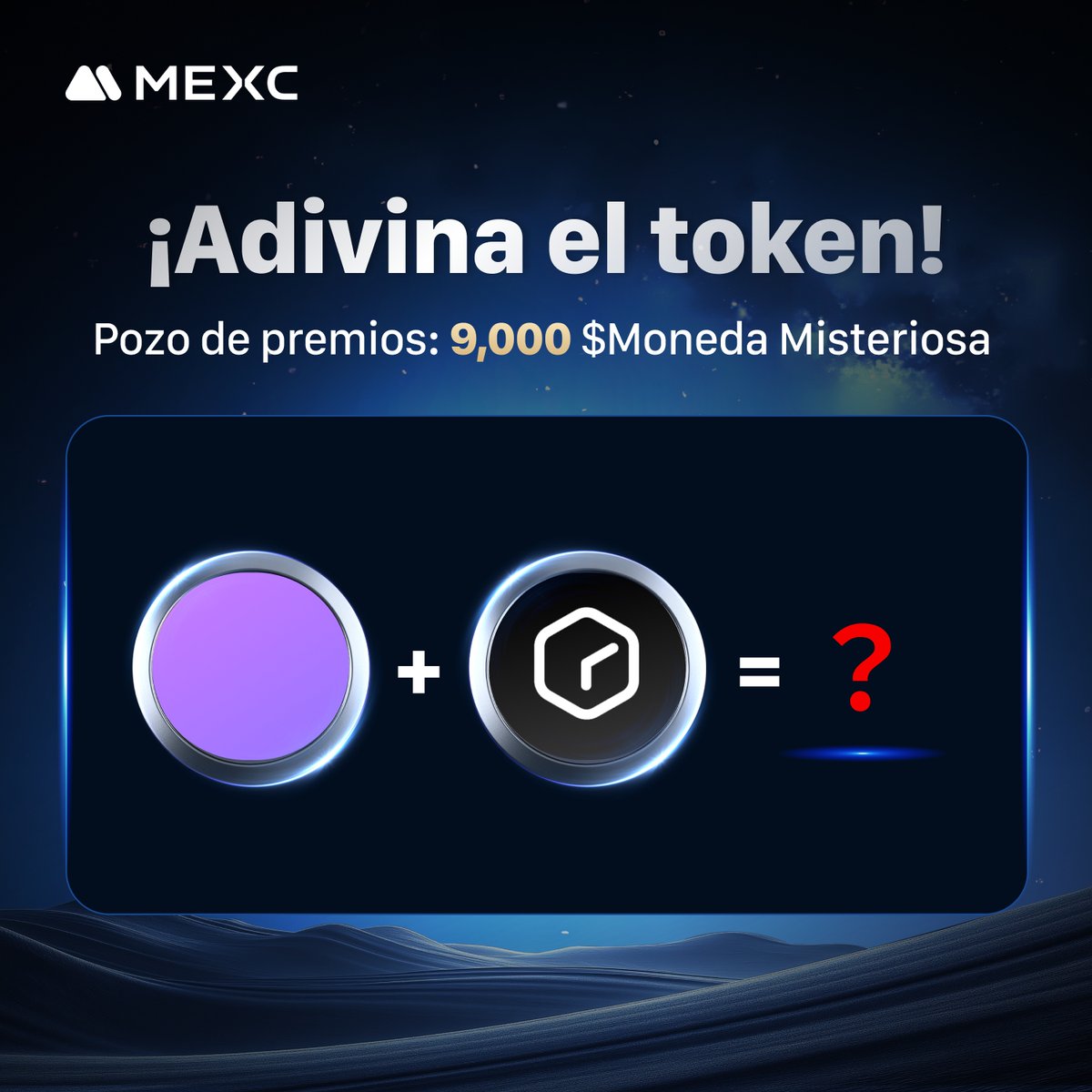 💡 ¡Hora de Adivinar! 🤔  

🎁Elegimos 6️⃣ respuestas correctas para ganar 1500 $monedas misteriosas cada uno. No pierdas la oportunidad! 

🏆Cómo participar: 
🔷 Rellena el formulario: gleam.io/plCjF/hora-de-…
🔷 Síguenos en YouTube: youtube.com/@MEXCEspañol  

⏰Finaliza el 15 de