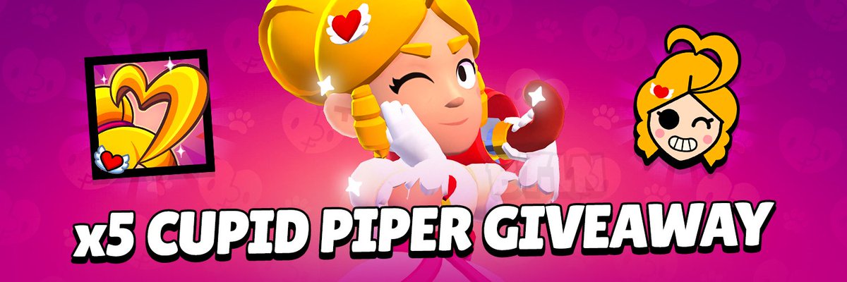 CanalBrawl's tweet photo. 💘 x5 Cupid Piper Giveaway 💘

📢 How to Enter:
- ➡️ Follow: @BrawlStarsBTLN + @CanalBrawl
- ✅ Like &amp; RT
- 💬 Let us know what was your favorite Brawl Talk

⏳ Giveaway ends on February 14th ⏳

#BrawlStars #GiftedBySupercell #Brawlentines https://t.co/PgeU99ajur