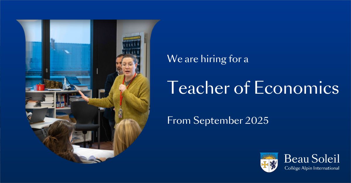 BeauSoleil_ch's tweet image. We're #hiring
Do you live and breathe economics? If so, we’re looking for you! We are seeking a passionate and dedicated economics teacher to inspire students and bring key economic concepts to life.
Find out more information here 👉beausoleil.ch/teacher-of-eco…
#cabslife