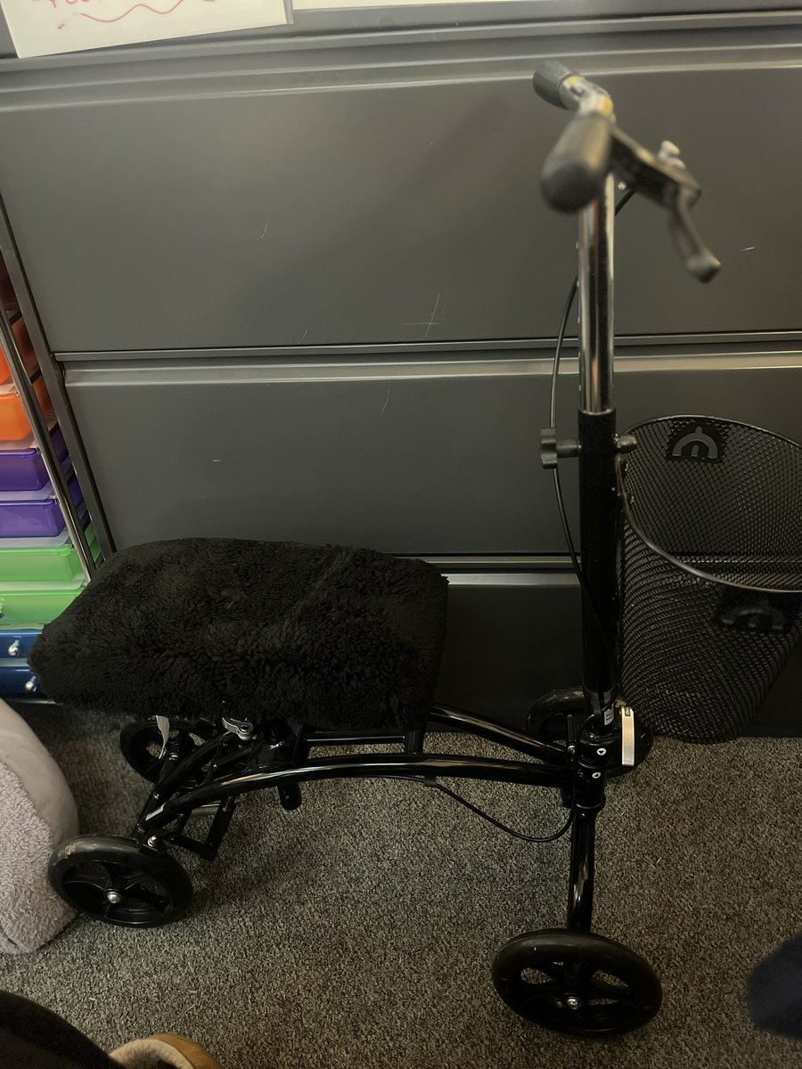 heylalateach's tweet photo. Guys 🤣 thank you @disturbed13 for the knee pad for the knee scooter! 🎶 They’ll see me rollin’…

Now all I need is a bell for my handlebars 🛎️ #movegetouttheway https://t.co/arDCbXPf1p