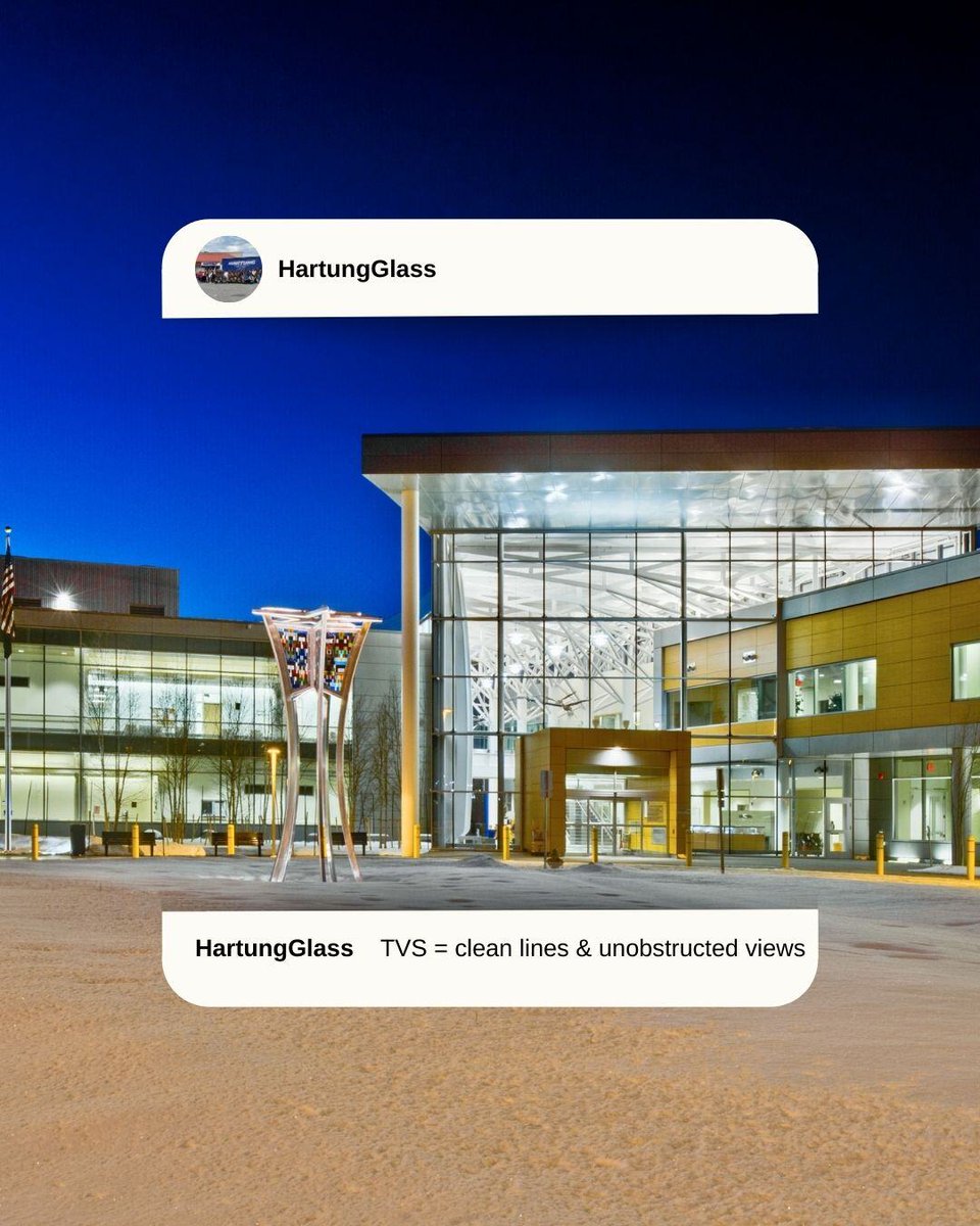 HartungGlass's tweet photo. Hartung’s TVS solutions are notable for their clean lines and unobstructed views. The frameless, clear glass blends in seamlessly with the surrounding environment creating an elegance that can modernize any entrance or interior wall system.
#glassindustry #customglass https://t.co/i4Aw06eCH9