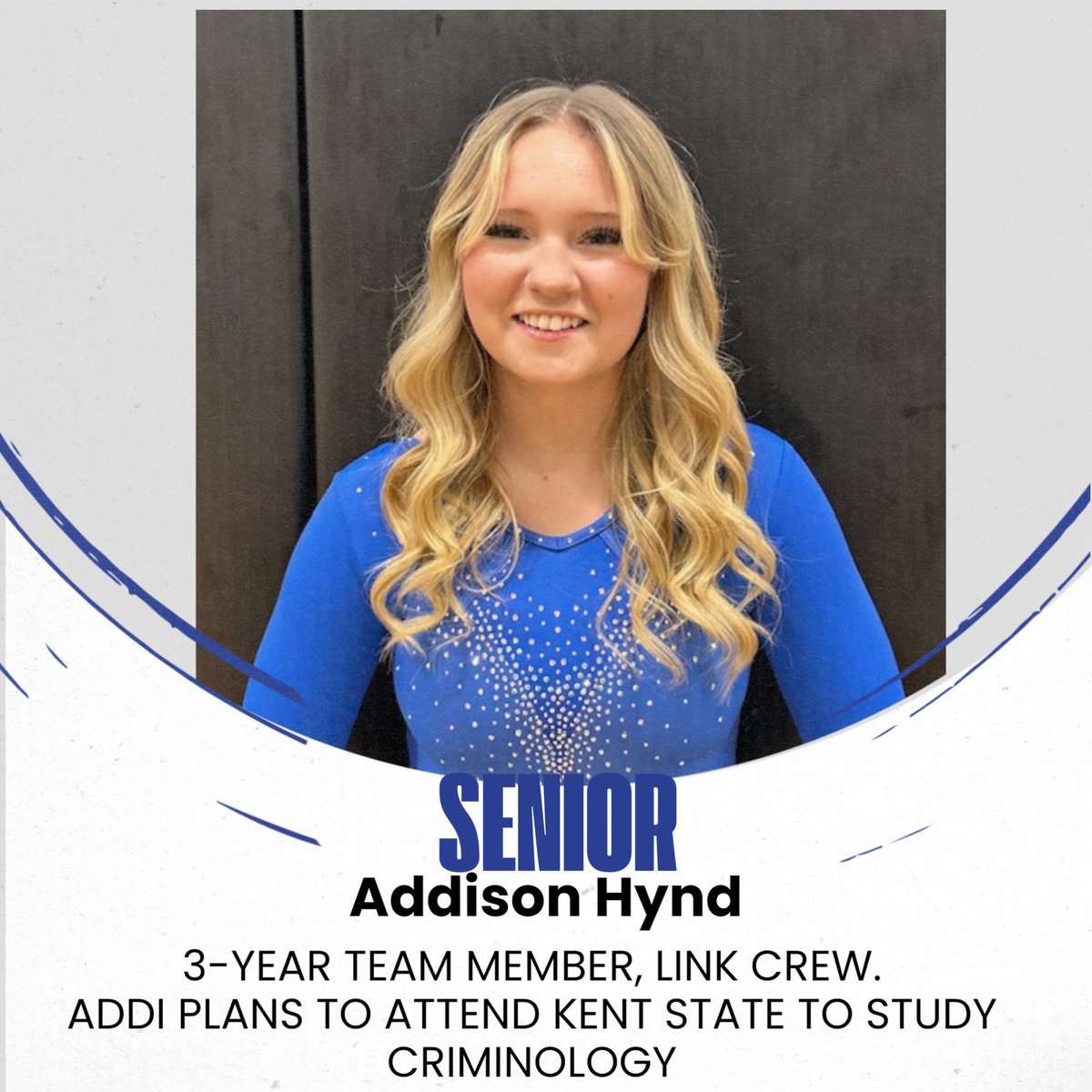 Congratulations Addi! You've been an awesome teammate💙🐾