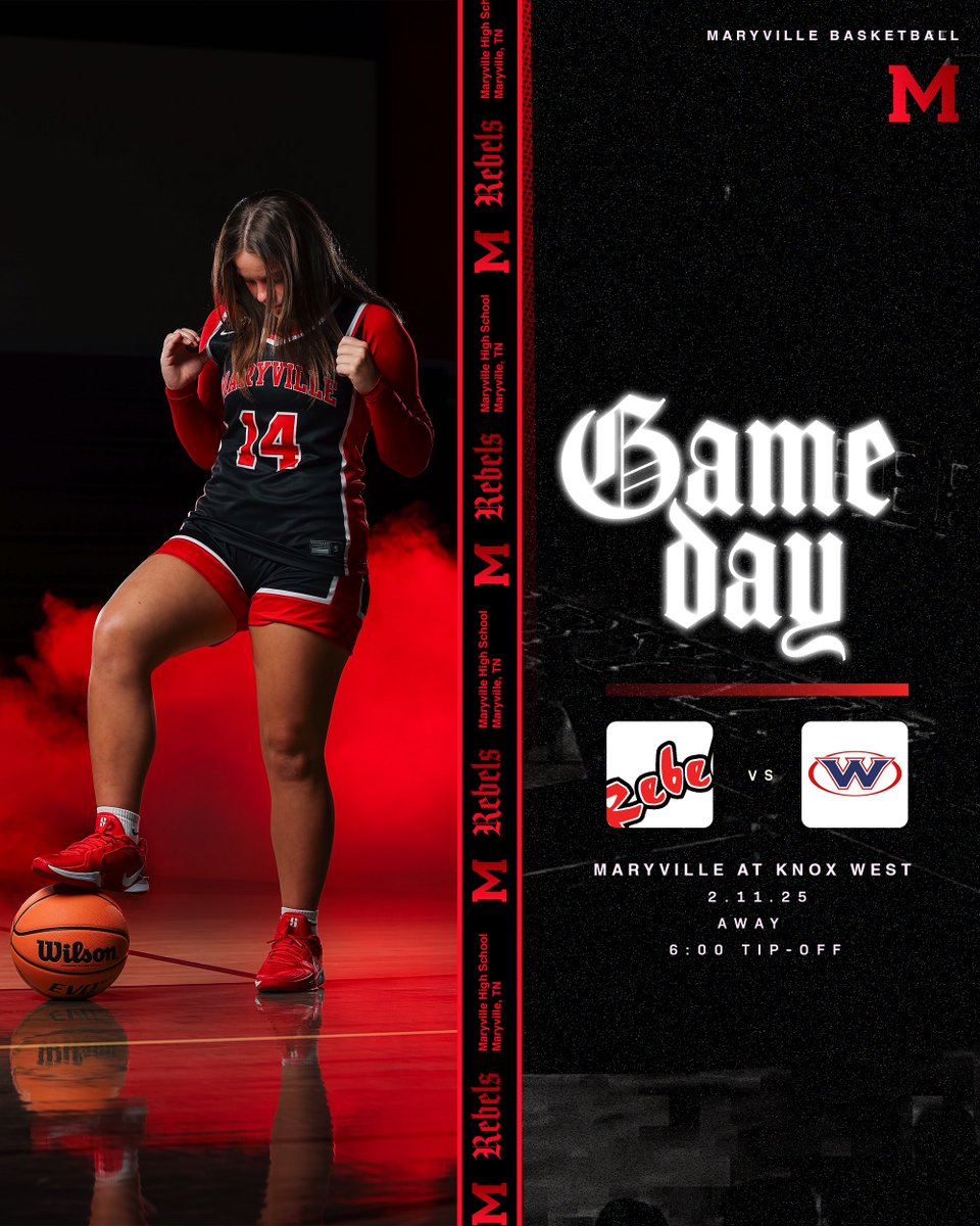 closing out the district slate tonight on the road. 

#GoRebels | #MaryvilleMentality