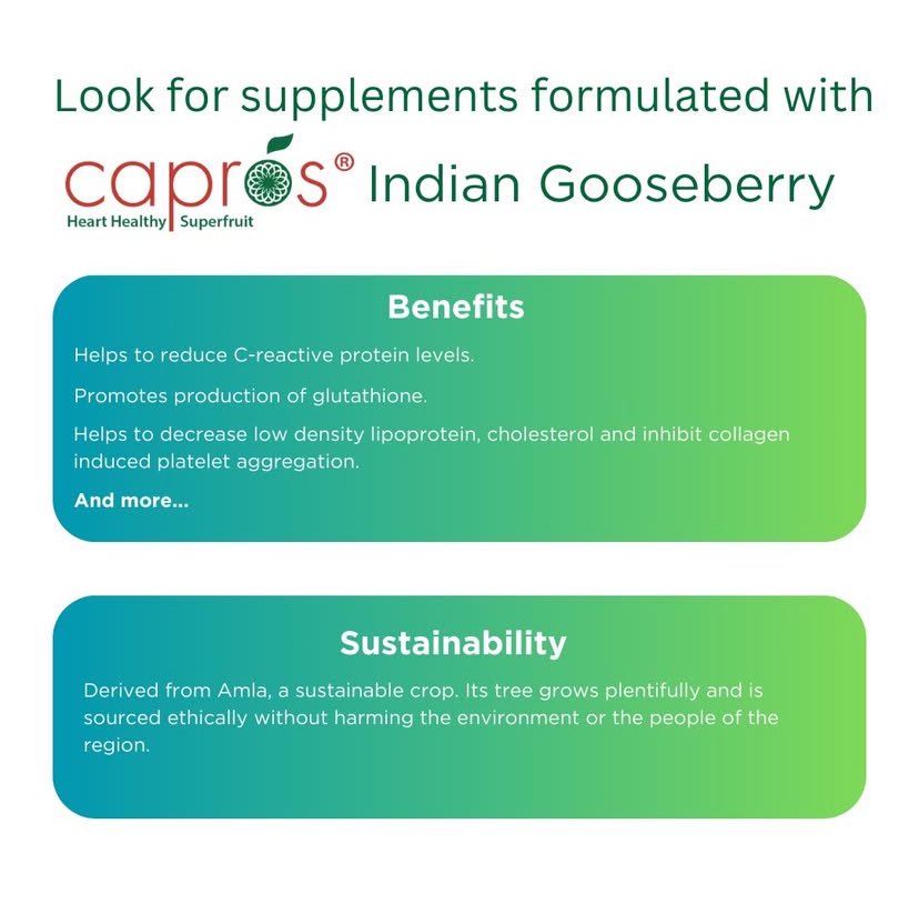 ScienceBasedIng's tweet image. Capros® is not just another amla, which is the popular name in India for this well-known and highly revered Ayurvedic. If you would like to learn more about our unique and innovative science-based ingredients, visit our website sciencebasedingredients.com

#ayurveda #amla #supplement