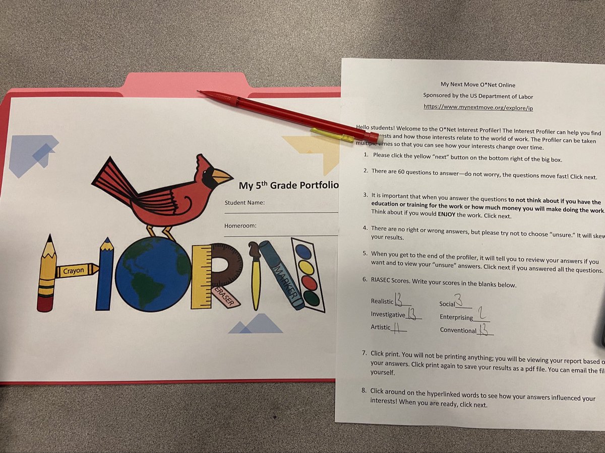 Erika Vershon, Ed.D. (@evershon) on Twitter photo Fifth-graders are starting up their CCR portfolios with the O*Net Interest Profiler to match their interests with potential future careers! <a href="/hornelem/">Horn Elementary</a> <a href="/vflores2323/">Vanessa Flores-Klementich</a> <a href="/Inspire2Empowr/">Principal Hunt</a> <a href="/HISD_ACC/">Counseling Department</a> <a href="/msheppard2017/">Michele D. Sheppard</a> Fifth-graders are starting up their CCR portfolios with the O*Net Interest Profiler to match their interests with potential future careers! <a href="/hornelem/">Horn Elementary</a> <a href="/vflores2323/">Vanessa Flores-Klementich</a> <a href="/Inspire2Empowr/">Principal Hunt</a> <a href="/HISD_ACC/">Counseling Department</a> <a href="/msheppard2017/">Michele D. Sheppard</a>