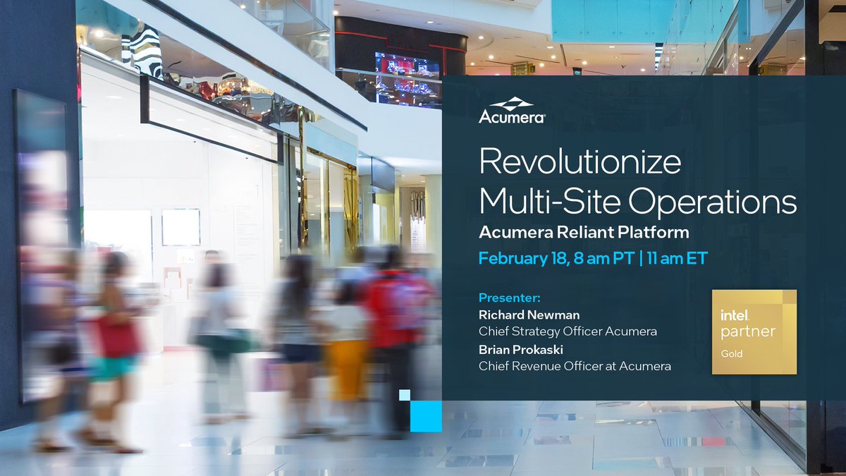 Join us on Feb 18 for a webinar on how the Acumera Reliant Platform is transforming multi-site operations! Including success stories from Casey’s &amp; Avolta on enhancing CX, efficiency &amp; security

Register now: 🔗 bit.ly/4jQlEE7
#EdgeComputing #RetailTech #IoT #AI #Intel