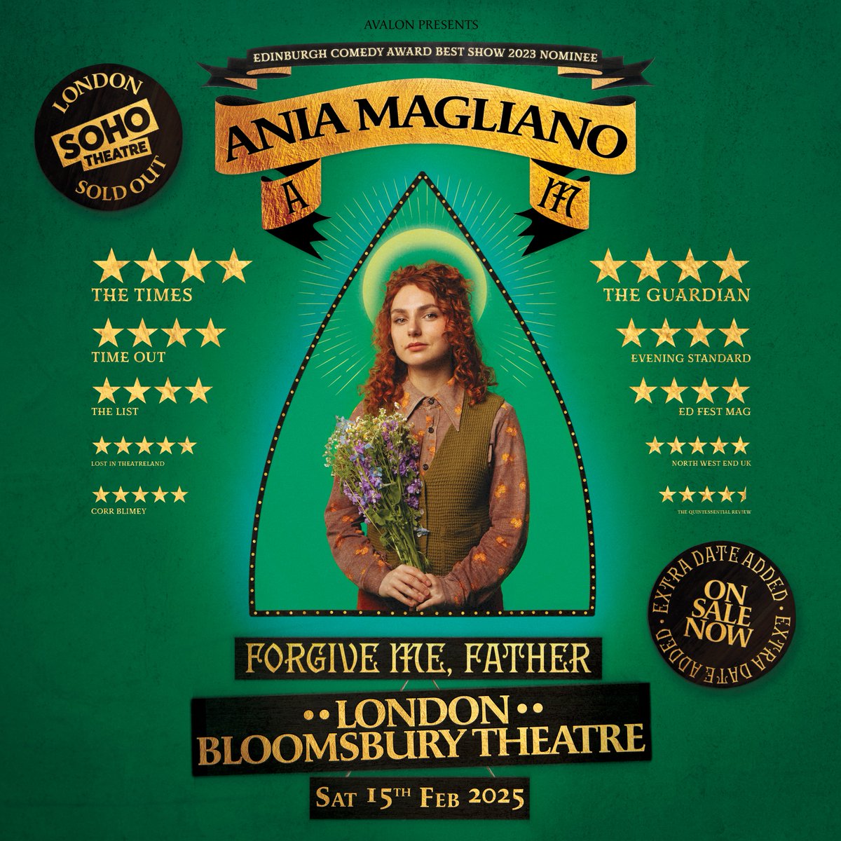 Bloomsbury Theatre (@bloomstheatre) on Twitter photo After two critically acclaimed sell-out runs at the Edinburgh Festival Fringe and a sold-out Soho Theatre run, Edinburgh Comedy Award Best Show 2023 nominee <a href="/AniaMags/">Ania Magliano</a> is back on tour!
🎟️This Saturday 15 Feb ucl.ac.uk/bloomsbury-the… After two critically acclaimed sell-out runs at the Edinburgh Festival Fringe and a sold-out Soho Theatre run, Edinburgh Comedy Award Best Show 2023 nominee <a href="/AniaMags/">Ania Magliano</a> is back on tour!
🎟️This Saturday 15 Feb ucl.ac.uk/bloomsbury-the…