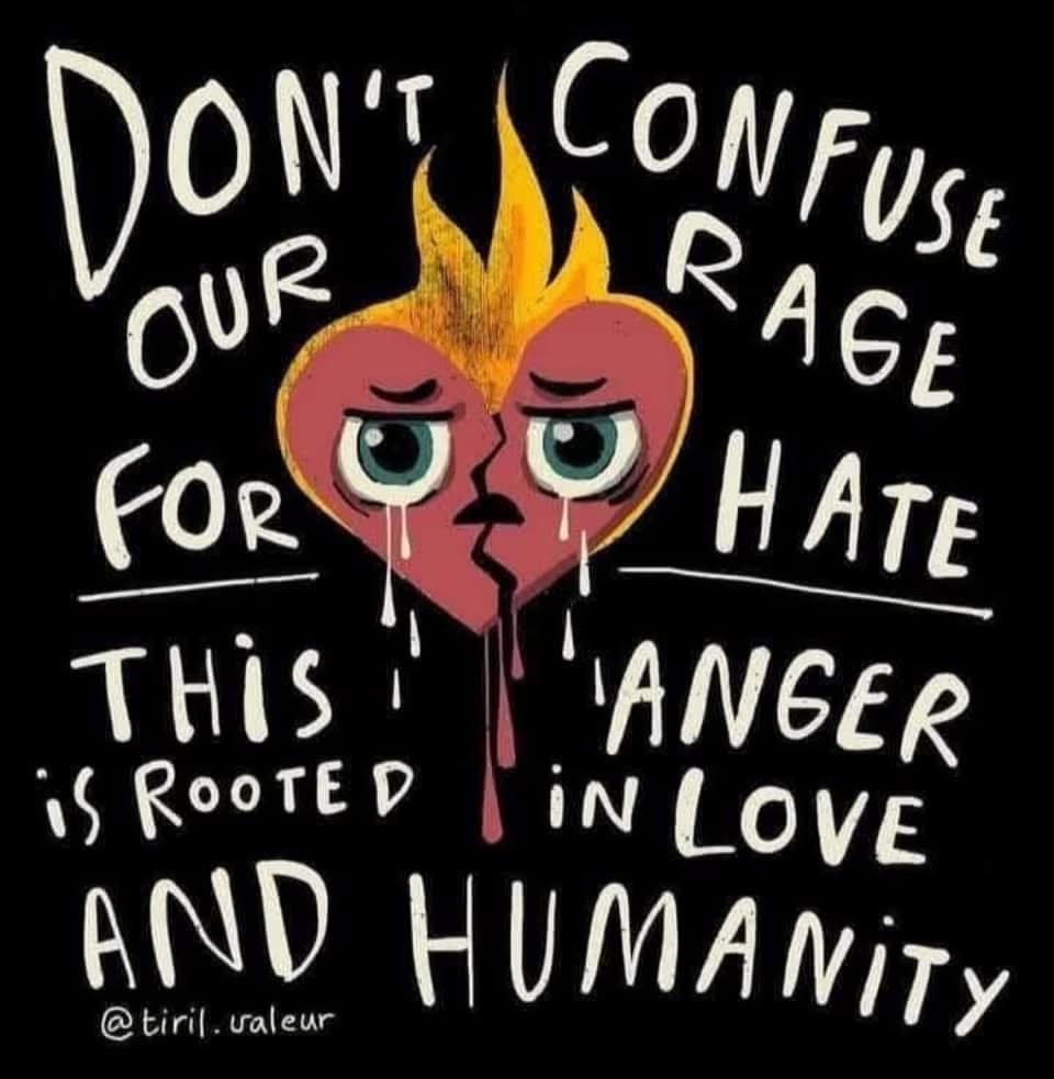 Rage and disgust.