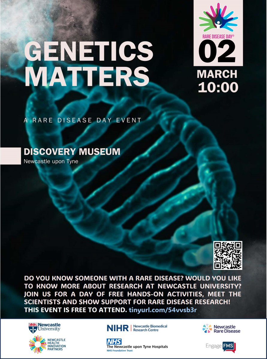 Kasia Pirog (@kasiapirog1) on Twitter photo 3 weeks to go, places are filling up! Join #GeneticsMatters for talks and hands-on science, and support #raredisease research. It's free, ages 12+. <a href="/STEMNewcastle/">Newcastle University STEM Outreach</a> <a href="/DameAllans/">Dame Allan's Schools</a> <a href="/MedicsForRare/">MedicsforRareDisease</a> <a href="/FMSgradschool/">Graduate School FMS NCL</a> <a href="/EngageNCL/">Engage@NewcastleUni</a> <a href="/EngageFMS/">EngageFMS@NclUni</a> <a href="/4Lilyfoundation/">The Lily Foundation</a> <a href="/lifearc1/">LifeArc</a> <a href="/RareBeacon/">Beacon for Rare Diseases</a> <a href="/WeareExplore/">We are Explore</a> 3 weeks to go, places are filling up! Join #GeneticsMatters for talks and hands-on science, and support #raredisease research. It's free, ages 12+. <a href="/STEMNewcastle/">Newcastle University STEM Outreach</a> <a href="/DameAllans/">Dame Allan's Schools</a> <a href="/MedicsForRare/">MedicsforRareDisease</a> <a href="/FMSgradschool/">Graduate School FMS NCL</a> <a href="/EngageNCL/">Engage@NewcastleUni</a> <a href="/EngageFMS/">EngageFMS@NclUni</a> <a href="/4Lilyfoundation/">The Lily Foundation</a> <a href="/lifearc1/">LifeArc</a> <a href="/RareBeacon/">Beacon for Rare Diseases</a> <a href="/WeareExplore/">We are Explore</a>