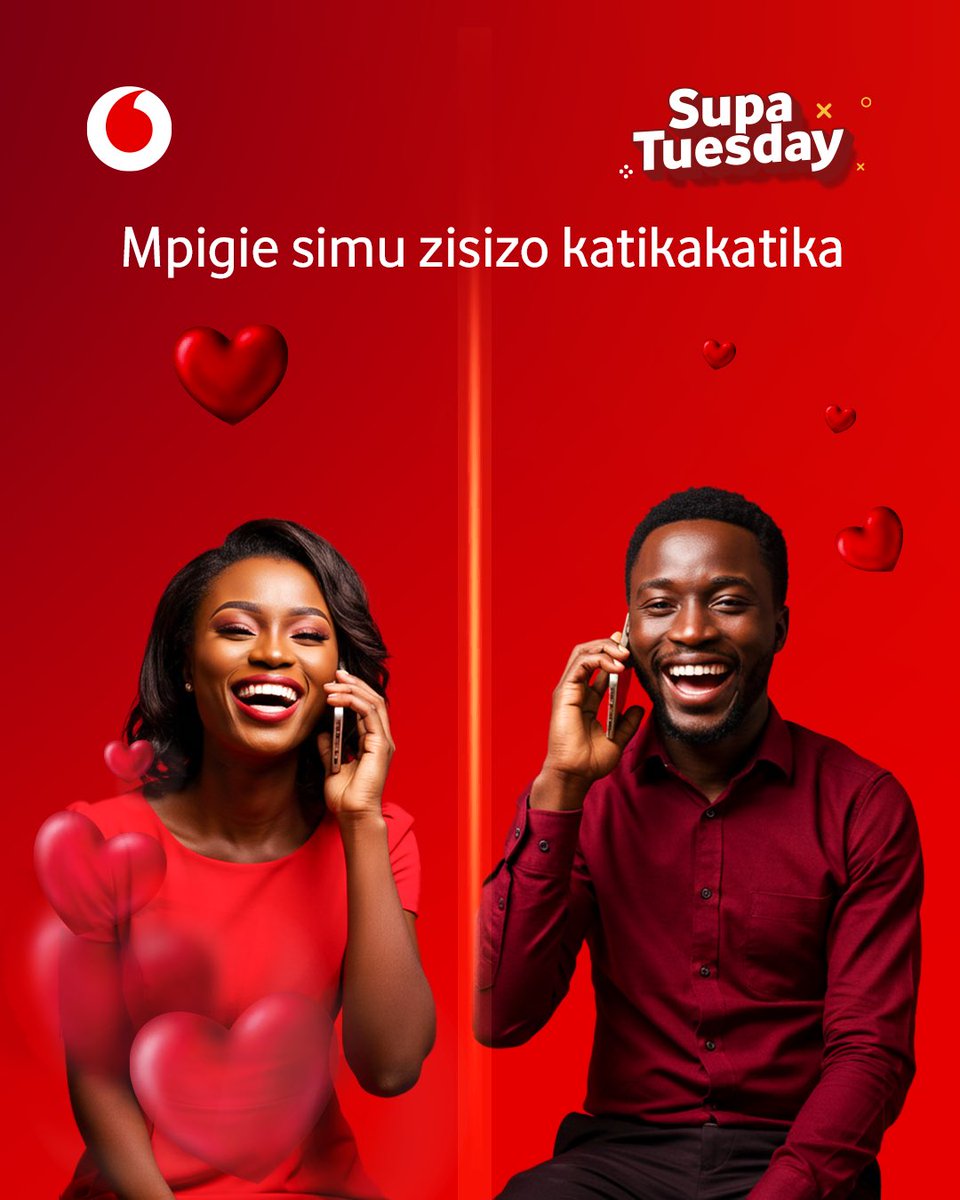 VodacomTanzania's tweet photo. Msimu huu wa Valentine Mapenzi Bila Kikomo, Upendo Kasi ya 5G.❤️📲💌
#pamojatunaweza #supatuesday https://t.co/buZh4WMkCT