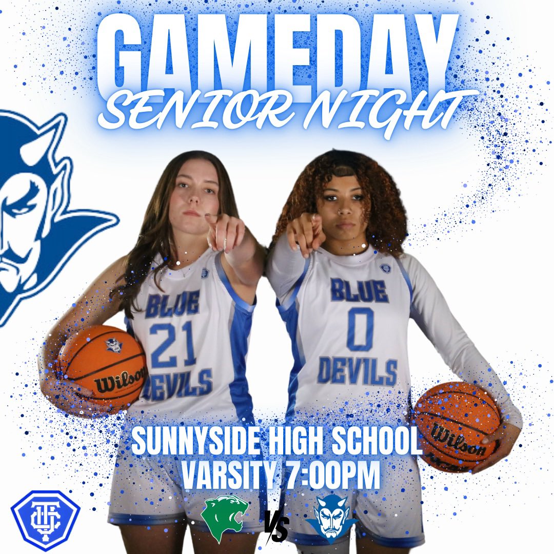 🚨GAMEDAY
⛹️‍♀️SENI🏀R NIGHT
📅Tonight, 2/11
⌚️FR 4:00 / JV 5:30p / VAR 7:00p
🏀vs Salpointe (FR), Amphi (JV/VAR)
📍AT Sunnyside HS
😈🆚🐾
🎟️Adults $5

📸Senior Night Ceremony after the game

#WeAreSunnyside #Southside #BTB #ForksUp🔱 #Undrstmtd
